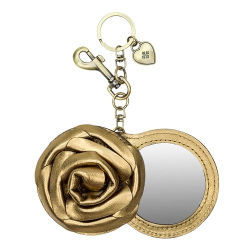 Patricia Nash - Rose Mirror Keychain Fob.  NWT. - Picture 7 of 9